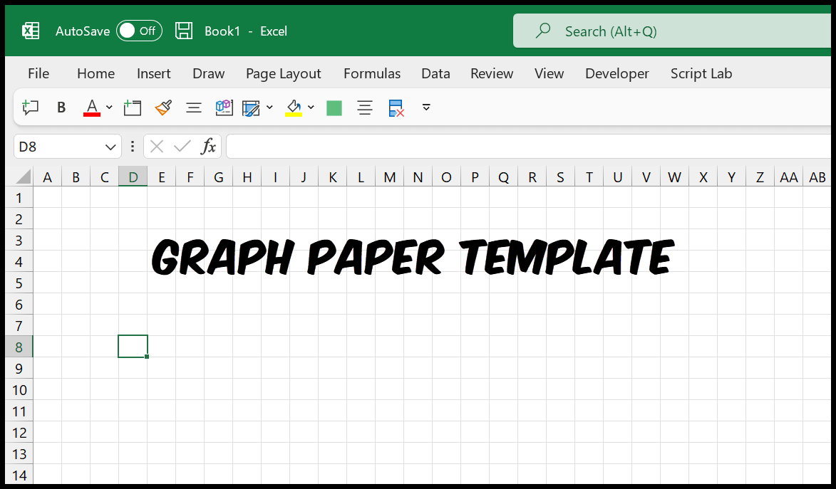 Excel Graph Paper