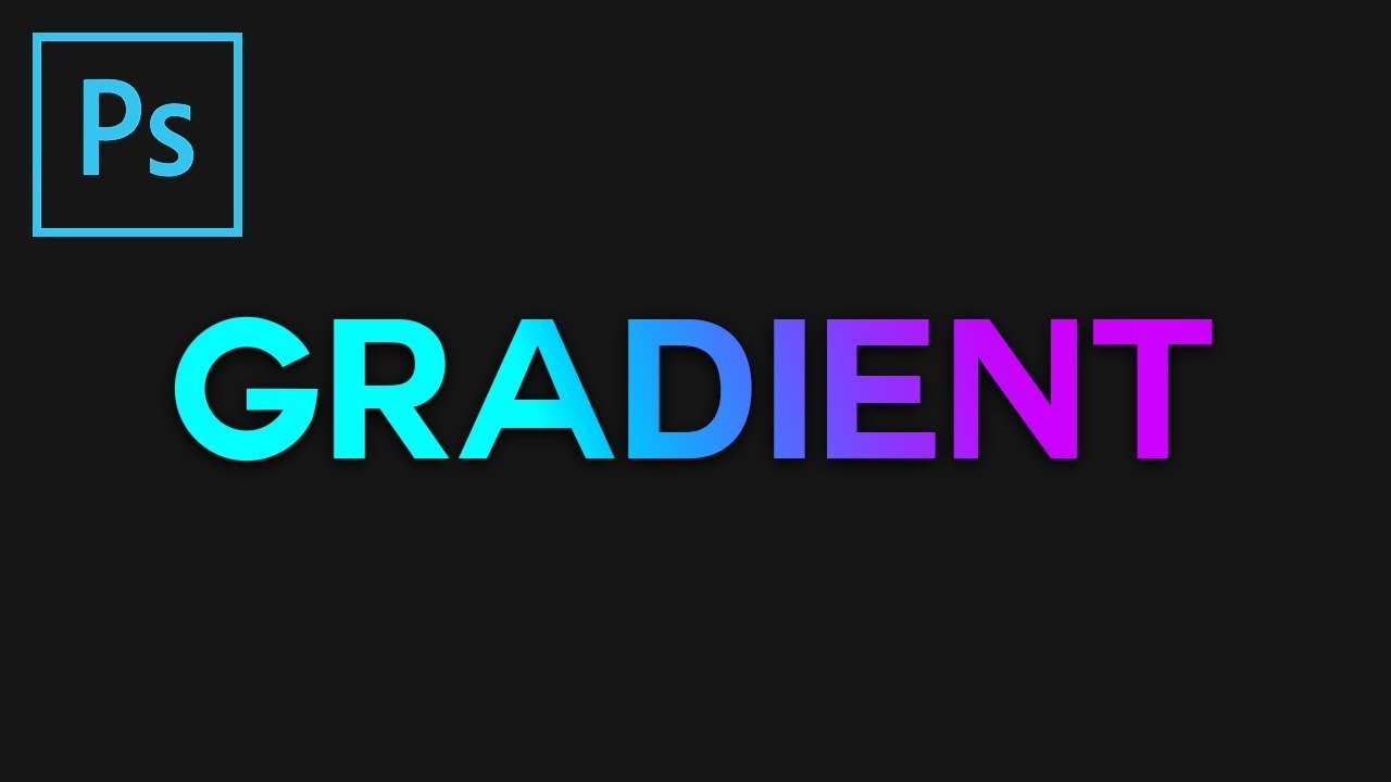 Gradient on Text Photoshop