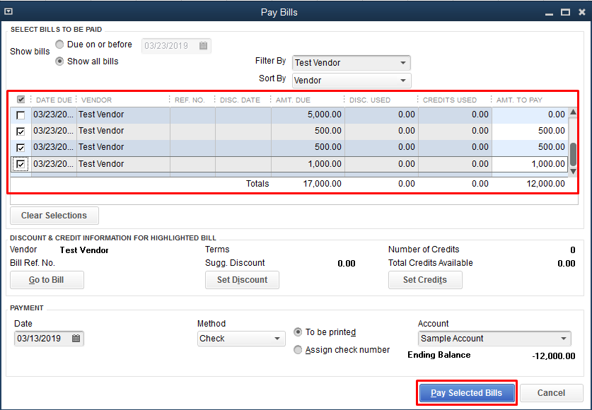 How to Apply Credit to Bill in Quickbooks