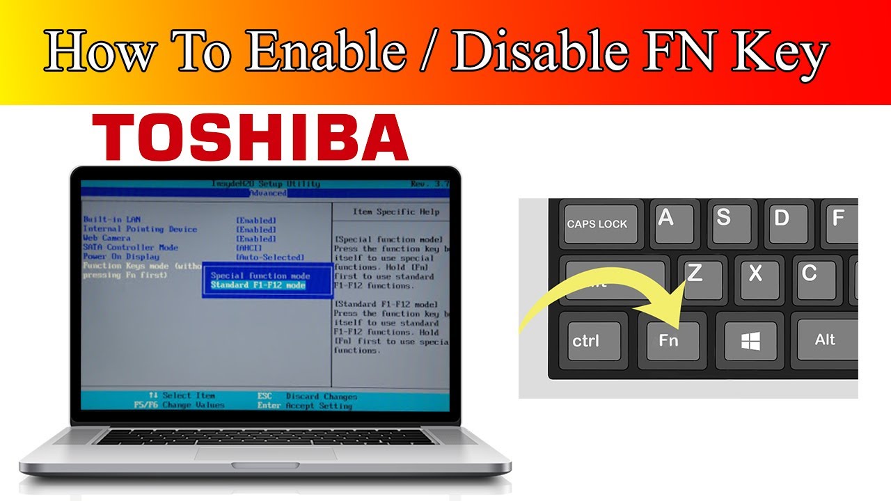 How to Change Fn Key Settings Toshiba Windows 10