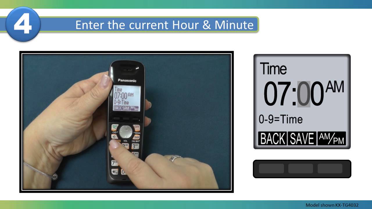 How to Change Time on Panasonic Phone