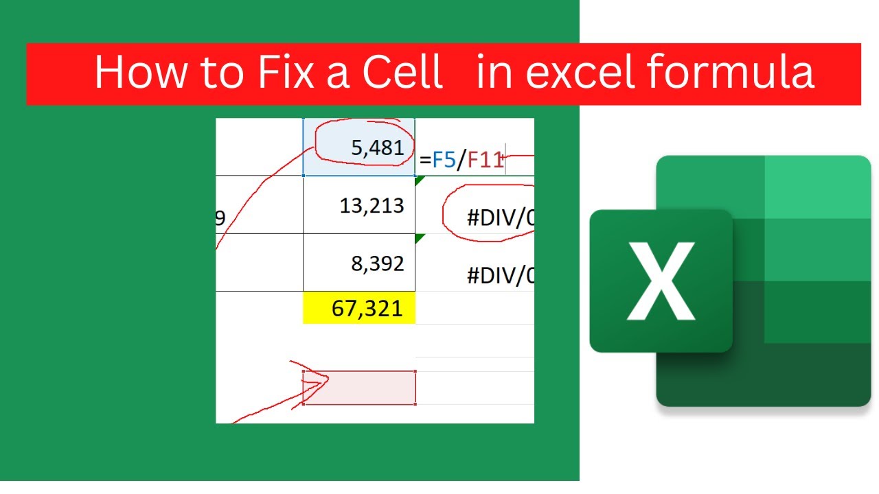 How to Fix Cells in Excel