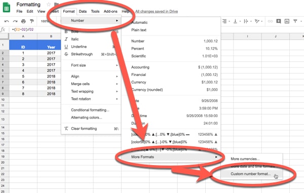 How to Format a Table in Google Sheets