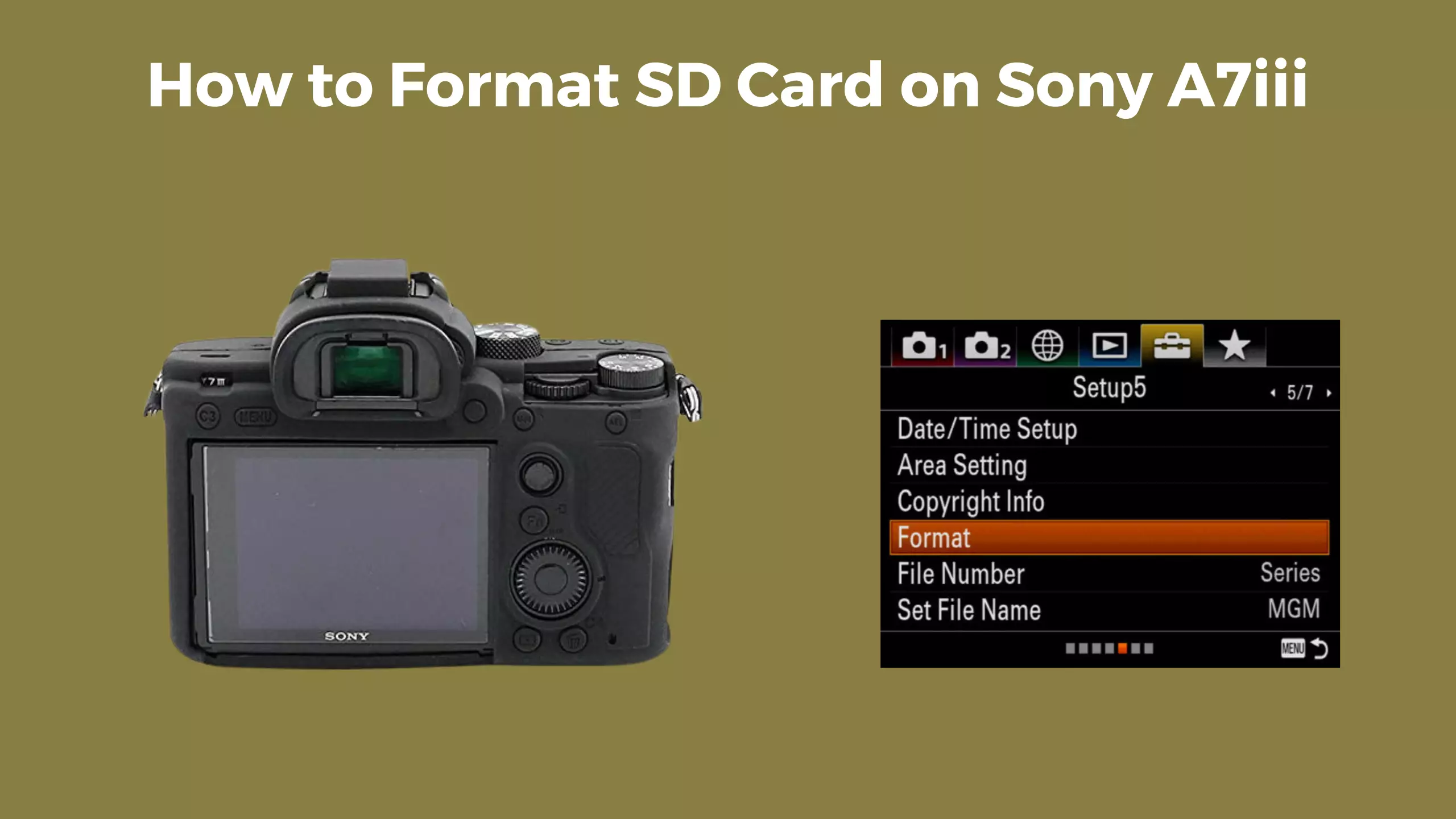 How to Format Sd Card Sony A7Iii