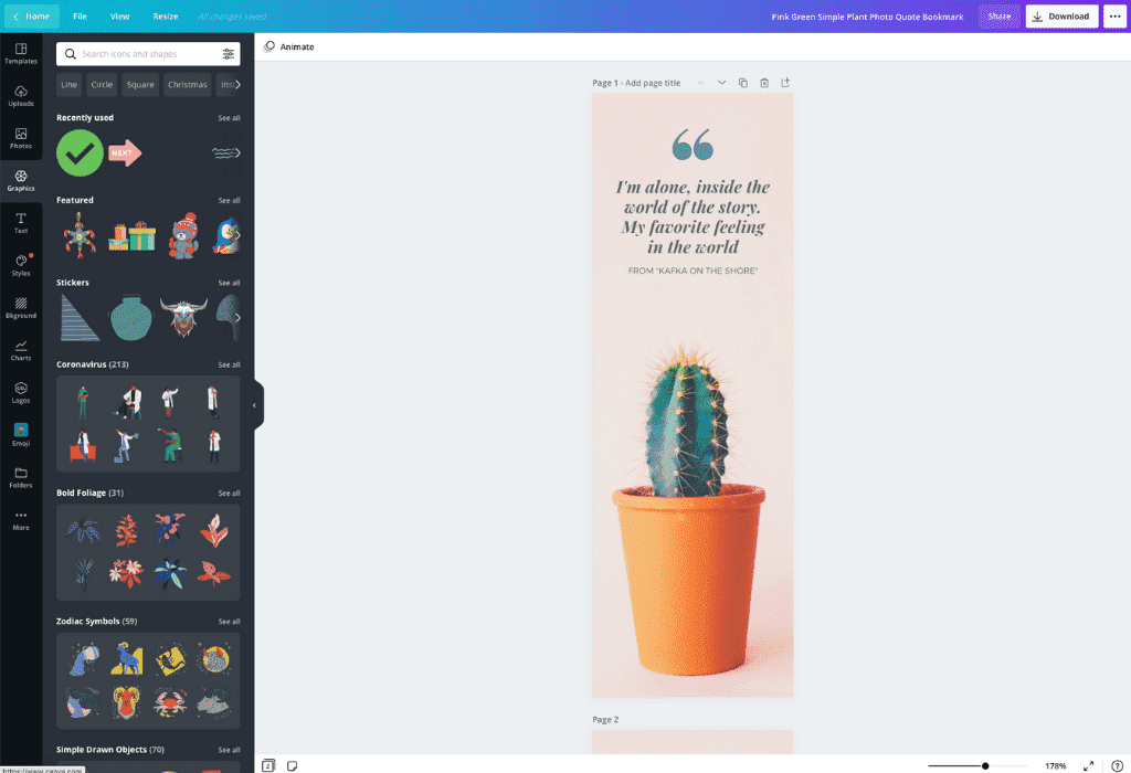 How to Print Bookmarks from Canva