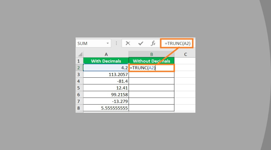 How to Remove Decimals in Excel