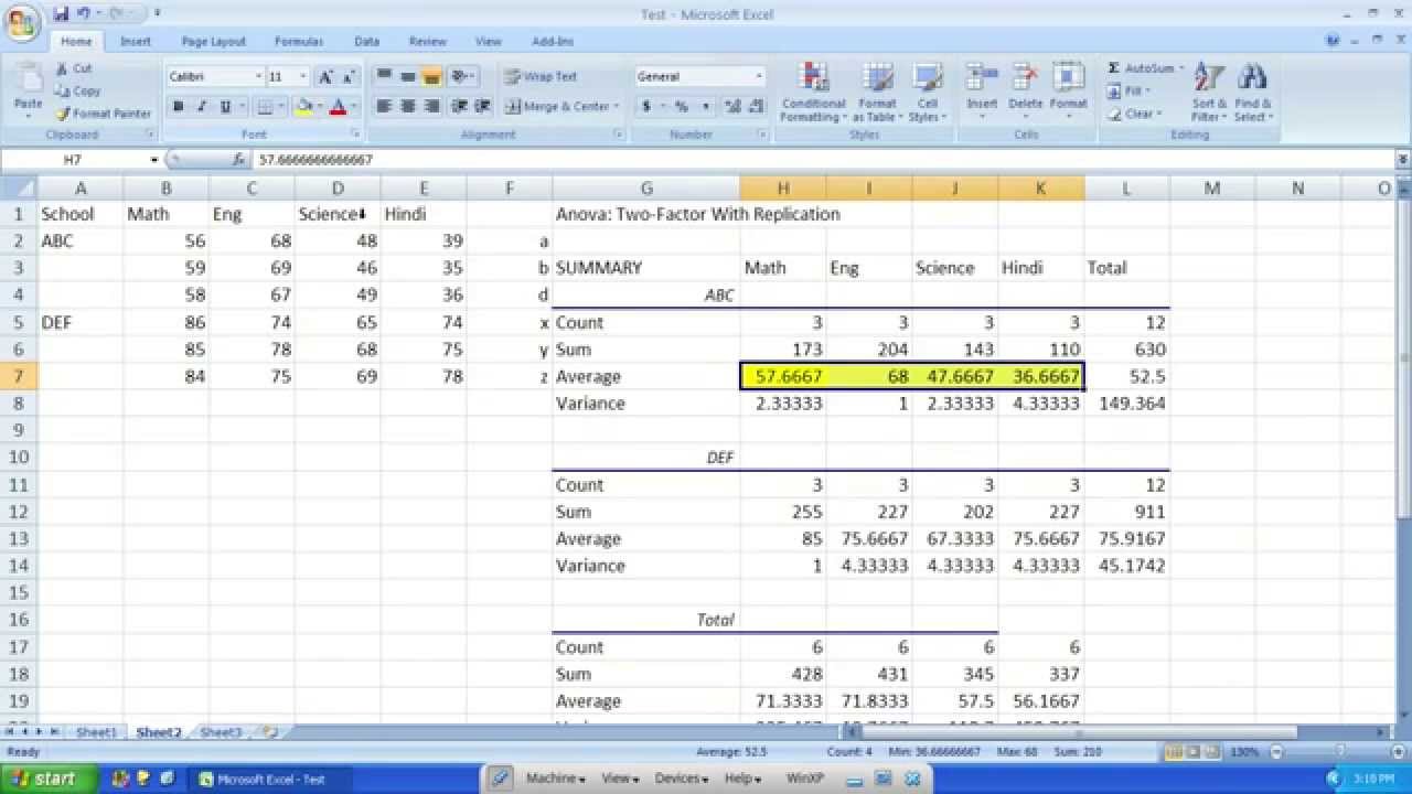 Megastat Excel