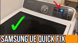 Ue on Samsung Washer