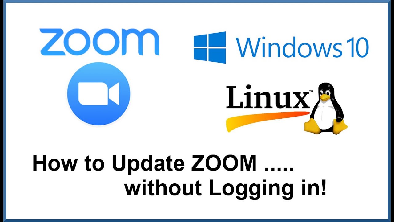 Update Zoom Without Signing in